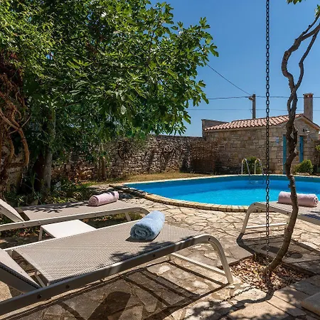 Nyaraló Mediterranes Steinhaus Mit Privatpool, Sauna, Meerblick, Kamin, Sommerkueche *