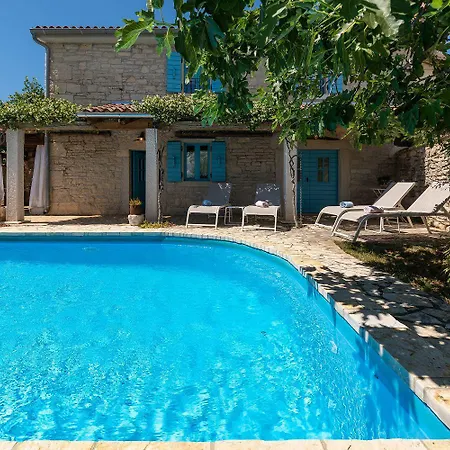 Mediterranes Steinhaus Mit Privatpool, Sauna, Meerblick, Kamin, Sommerkueche Prázdninový dům Vošteni